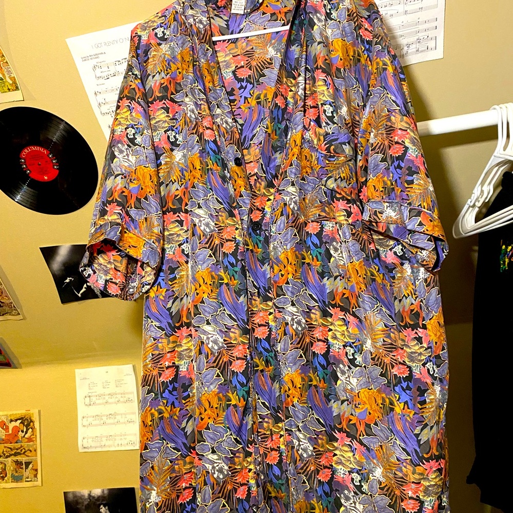 Silk kimono shirt